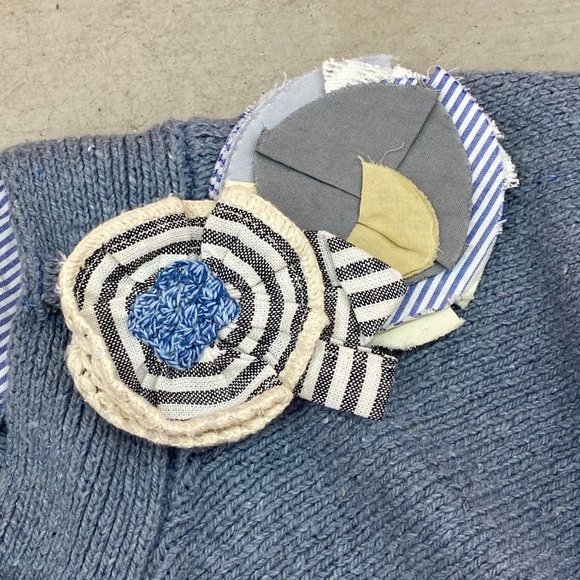 Anthropologie Moth Cropped Sweater ReDone Style  S - Picture 4 of 10